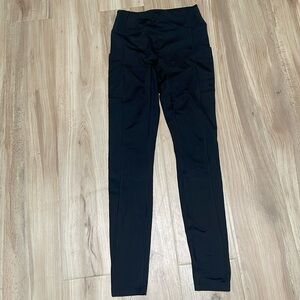 Pink active black leggings